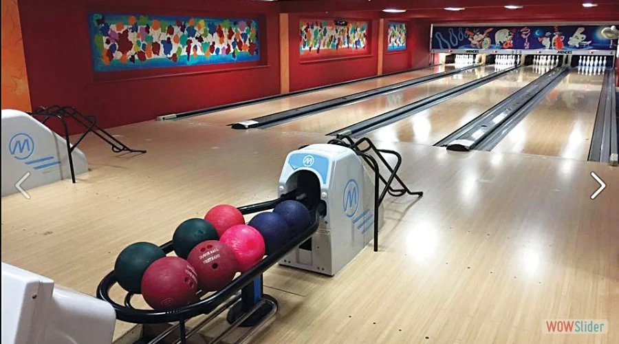 The real Strikers bowling lanes at Outburst Salisbury